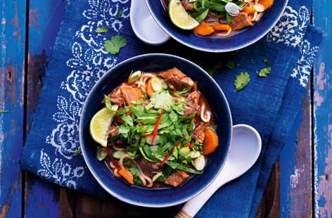 Image of "Asian beef noodle soup"