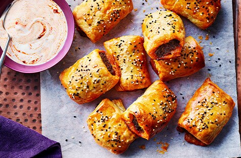 Image of "Nargisse Benkabbou's merguez sausage rolls"
