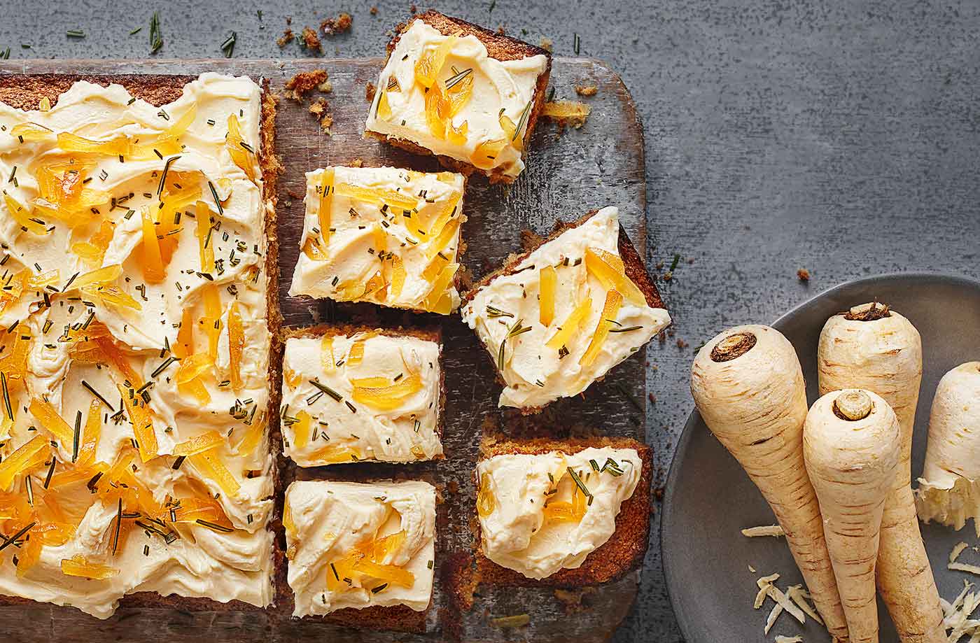 Spiced parsnip cake
