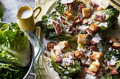 Image of "Charred lettuce Caesar salad"