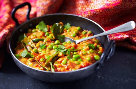 Pepper peas curry