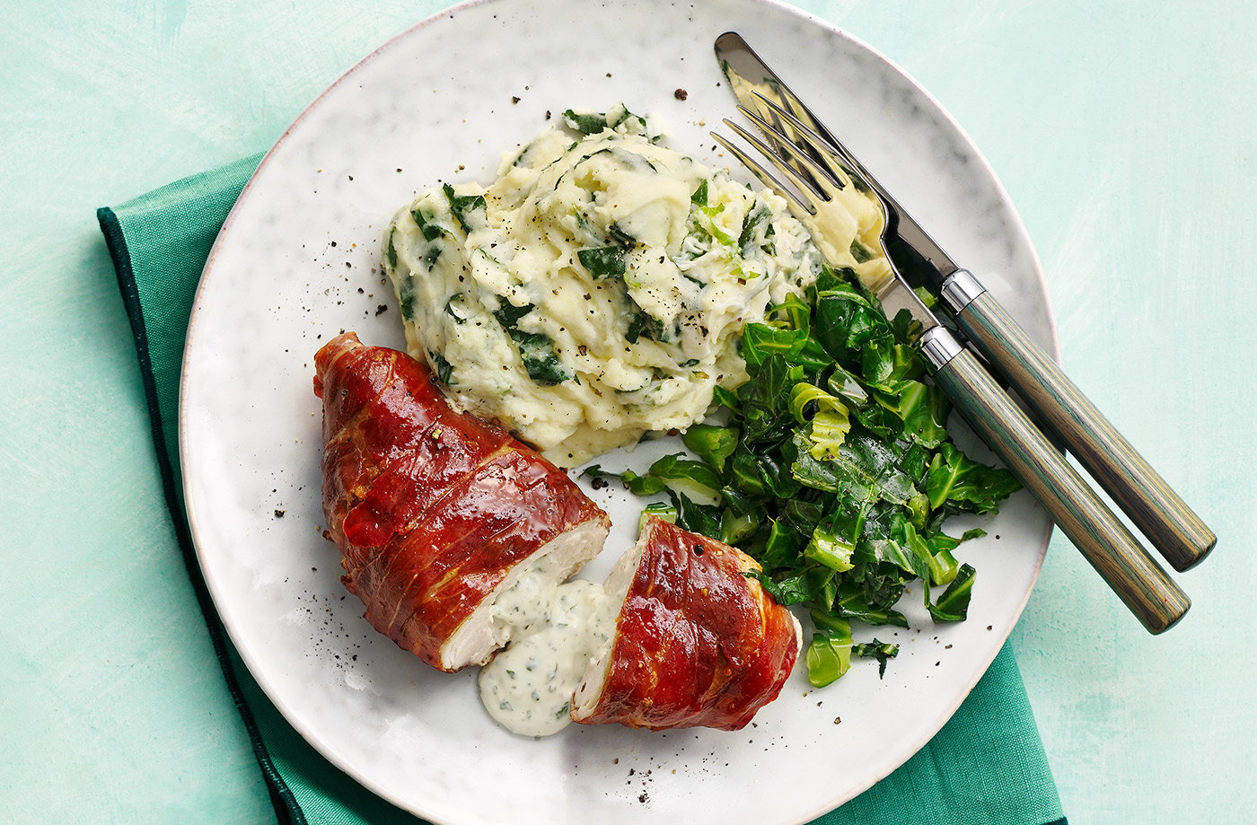 5-ingredient stuffed chicken breasts