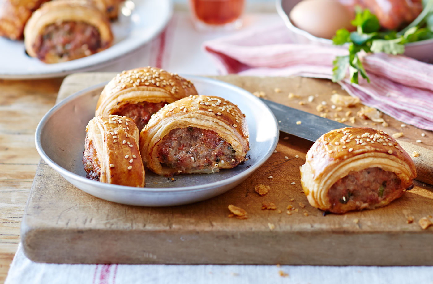 Chorizo sausage rolls