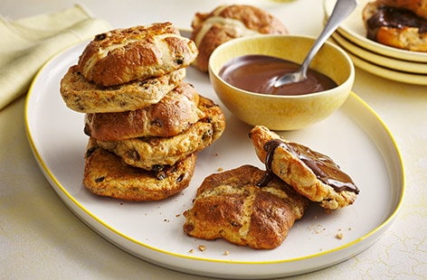 Image of "Hot cross bun French toast"