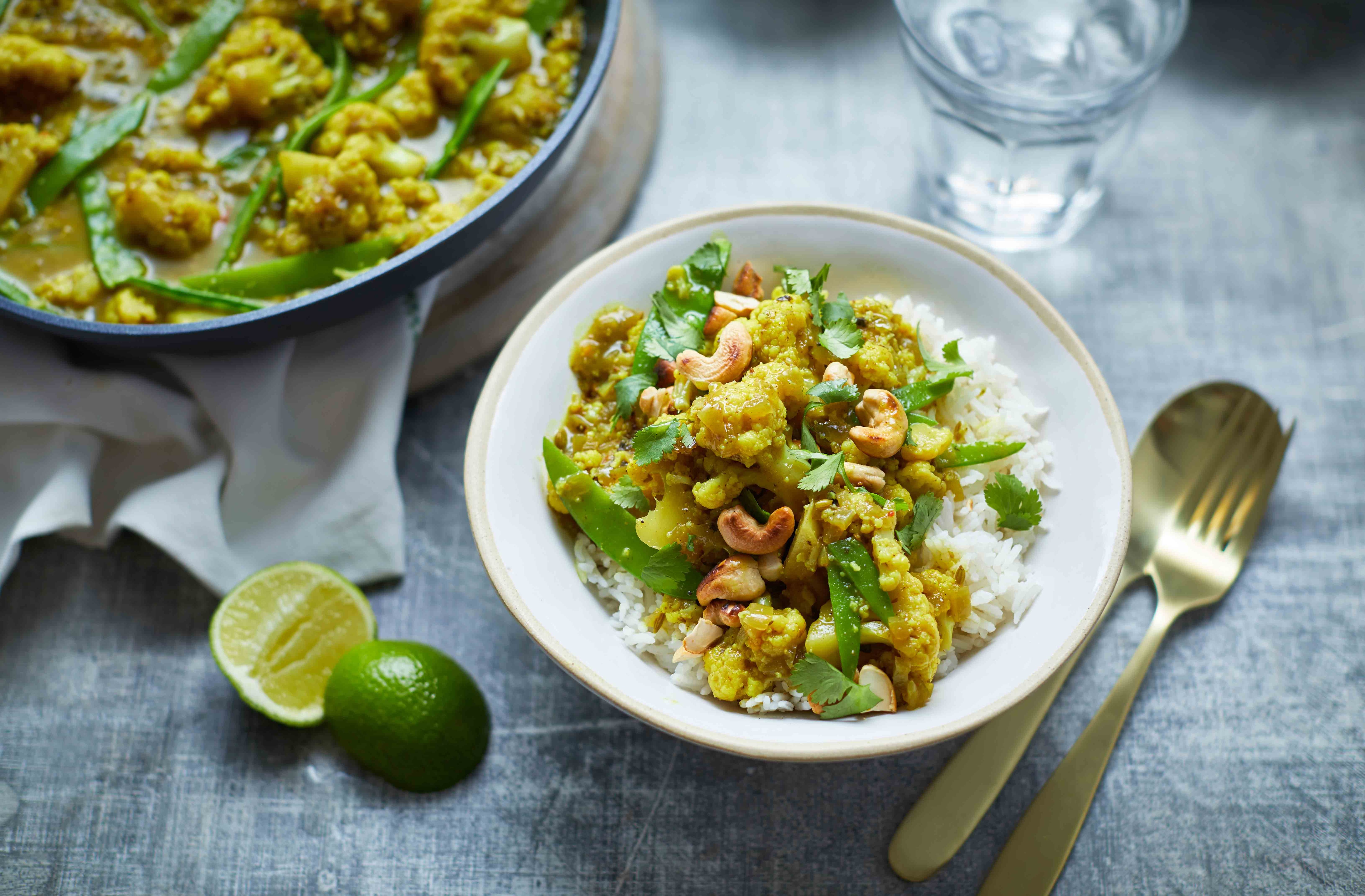 Vegan cauliflower curry