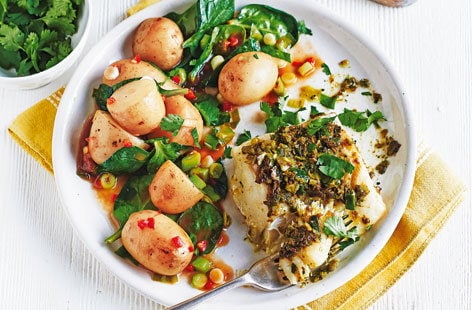 Image of "Spiced fish with tamarind potatoes"