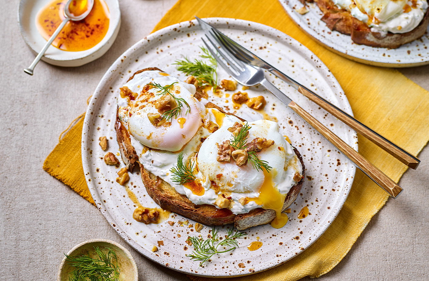 Turkish eggs on toast