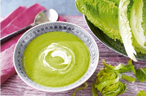 Image of "Avocado and lettuce soup"