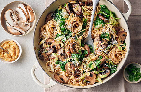 Image of "Miso mushroom pasta"