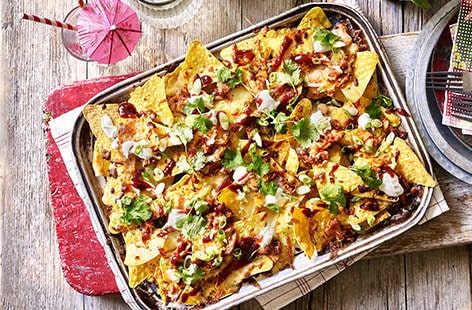 Image of "BBQ chicken nachos"
