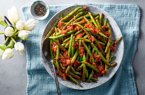 Image of "Tomato-braised green beans"