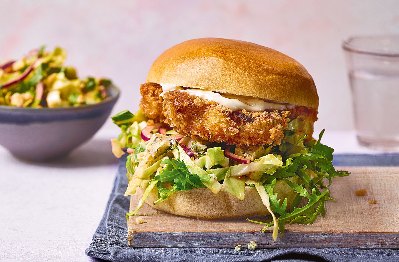 Spiced cauliflower steak burgers