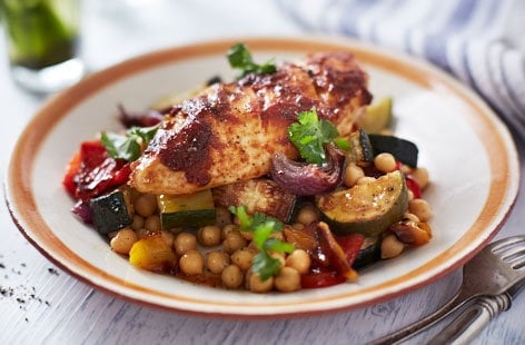 Image of "Moroccan chicken with chickpeas "
