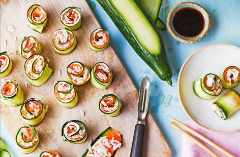 Image of "Inside-out sushi rolls"