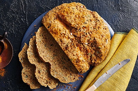 Image of "Ras el hanout seeded soda bread"