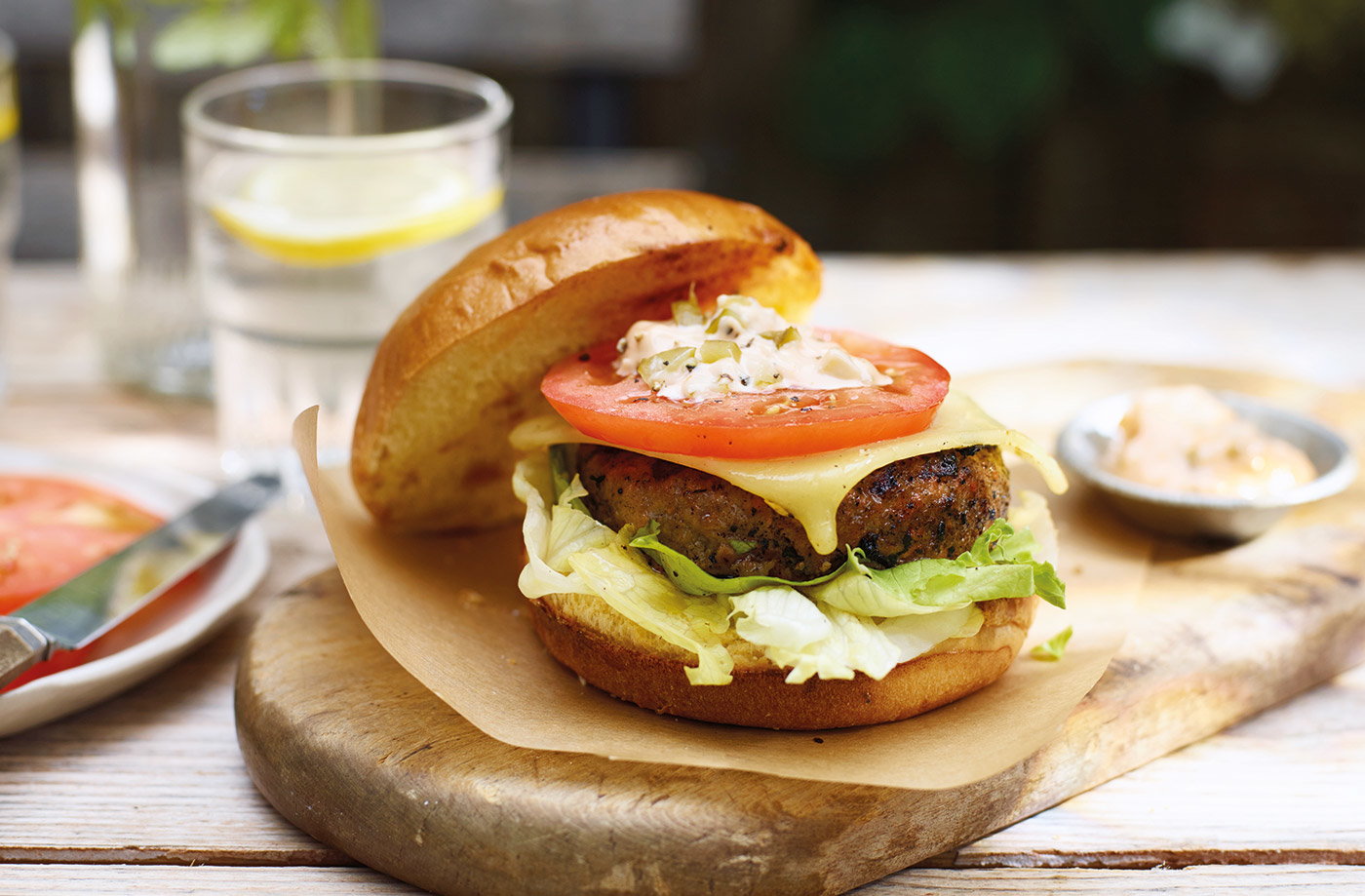 Secret veg cheeseburger