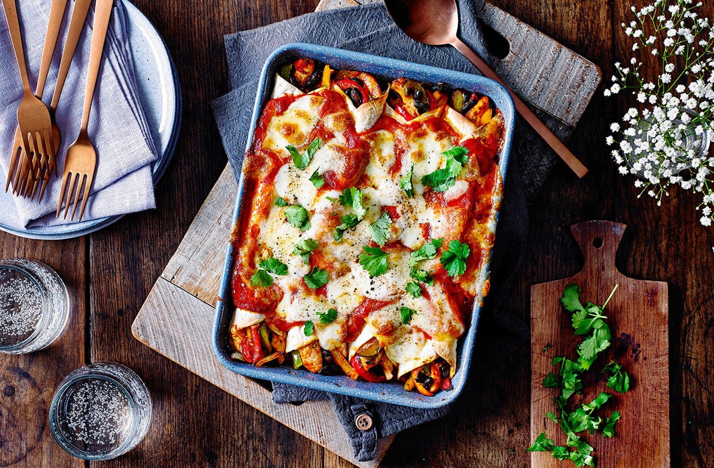 Chicken enchiladas