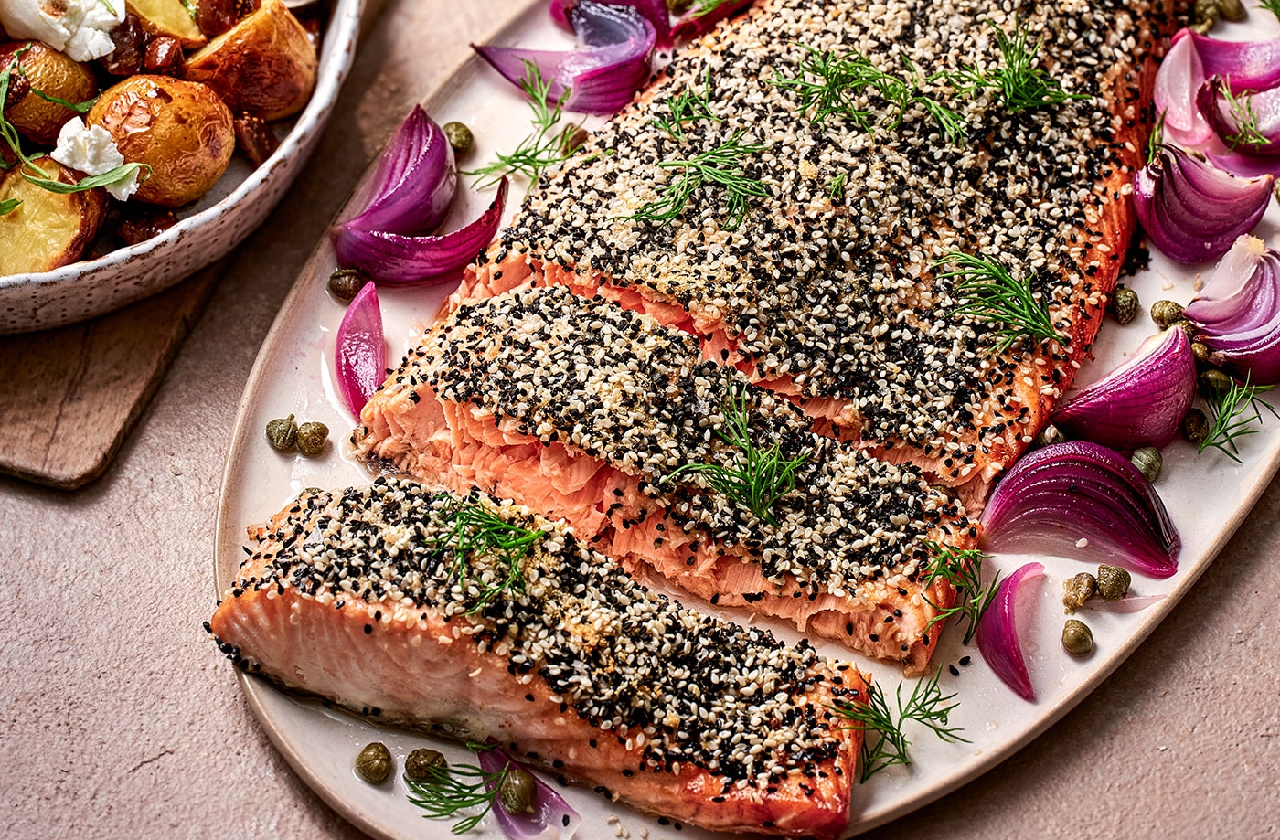 'Everything bagel' salmon