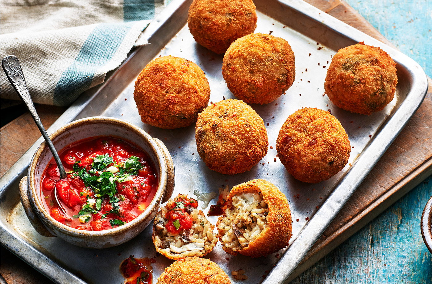 Mushroom arancini