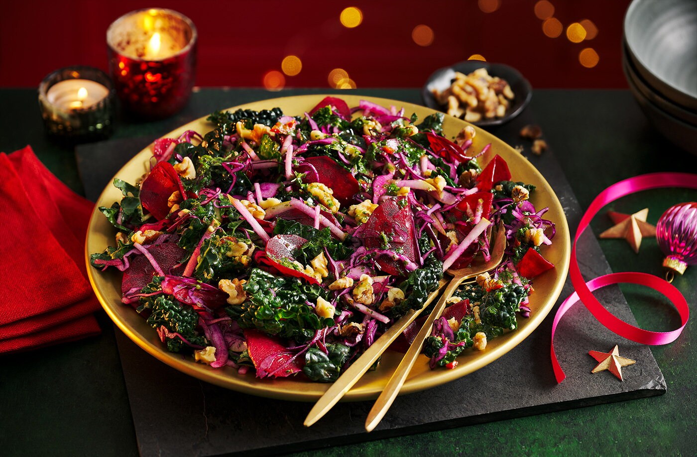 Chimichurri red cabbage salad