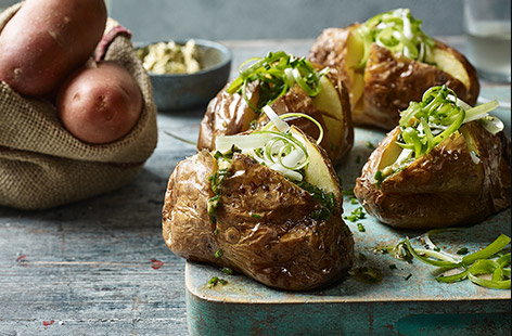 Image of "Baked potatoes with chipotle-lime butter"