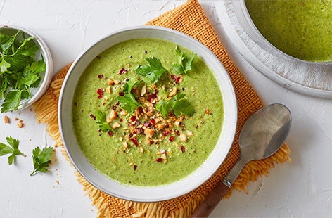 Image of "Roasted spiced broccoli soup "