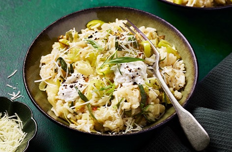 Image of "Leek and tarragon risotto"