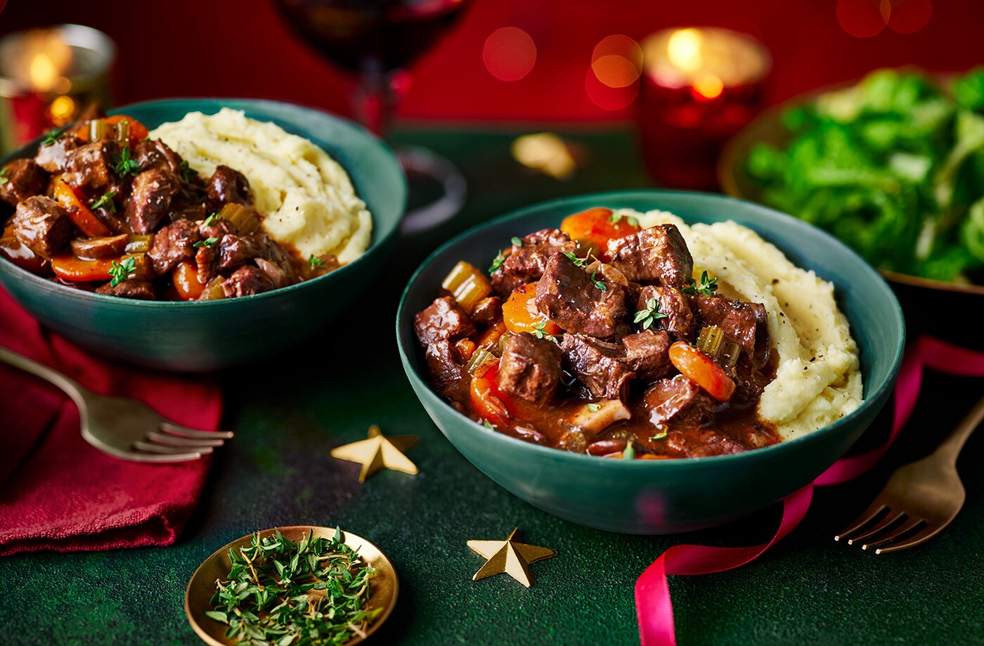 Mulled wine braised beef