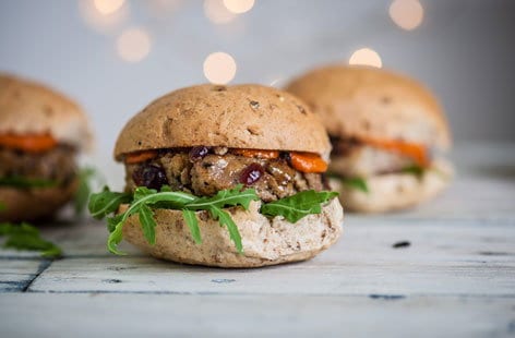 Image of "Galton Blackiston’s cranberry stuffing and pork burgers"