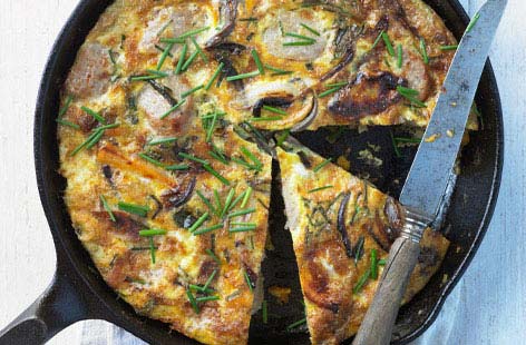 Image of "Sausage and sweet potato frittata"