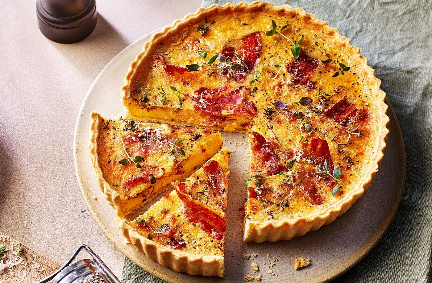 Carbonara quiche