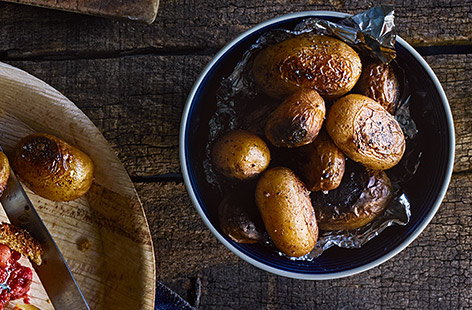 Image of "Fire-roasted baby potatoes"