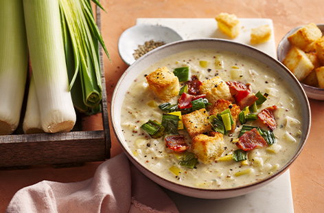 Image of "Leek and cheese soup"