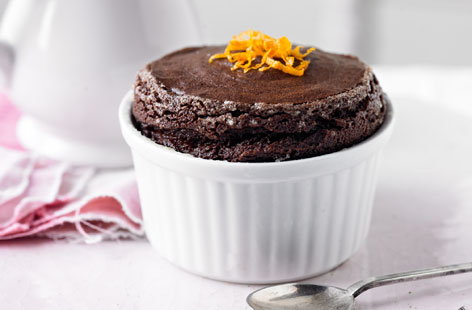 Image of "Chocolate orange soufflé"