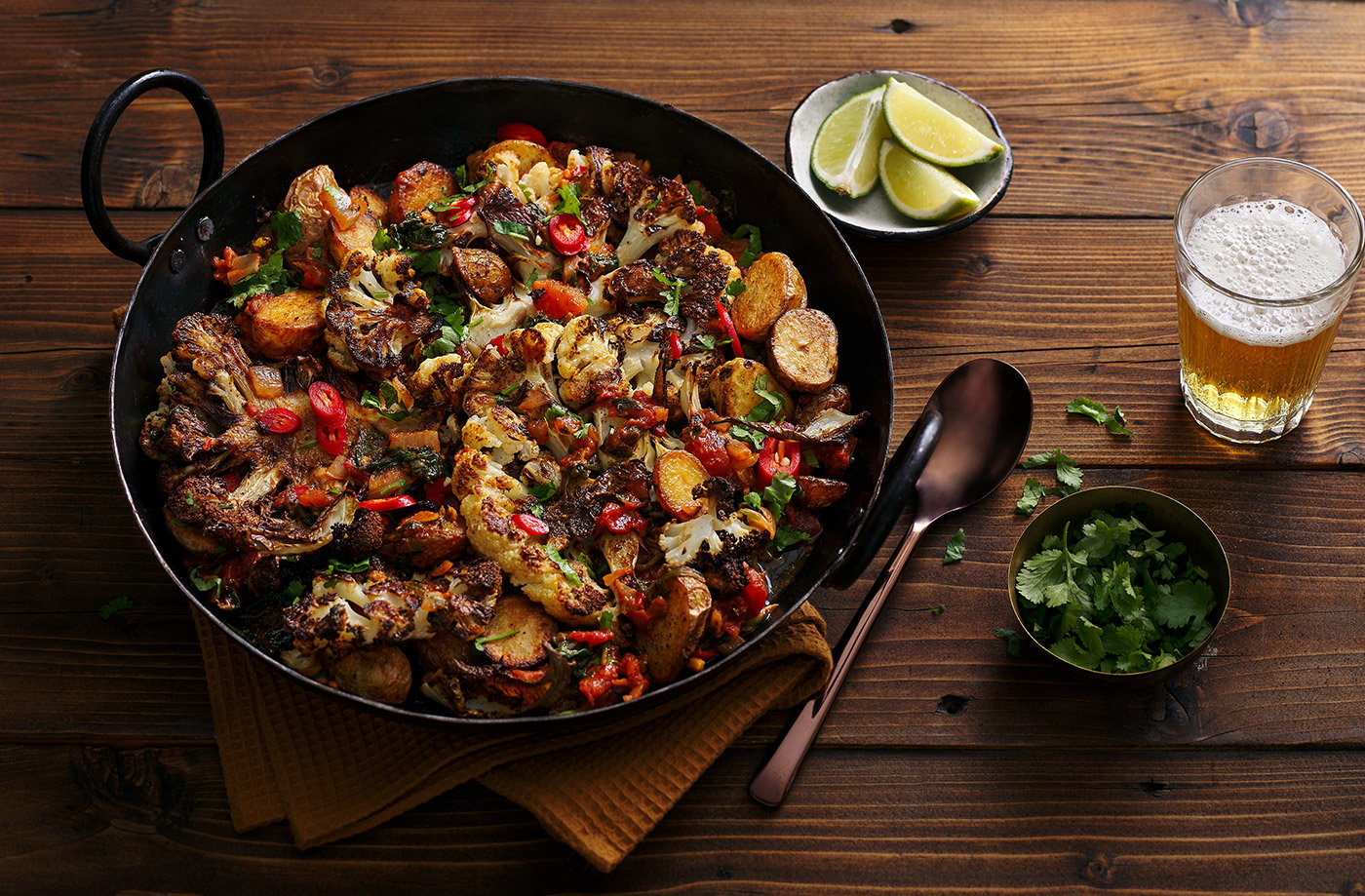 Cauliflower and potato curry