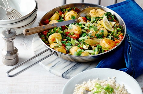 Image of "Pea and potato curry"