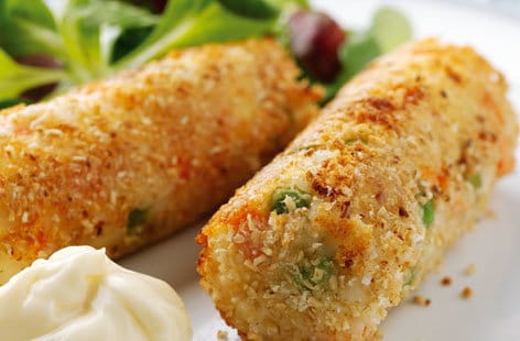 Image of "Vegetable and cottage cheese croquettes"