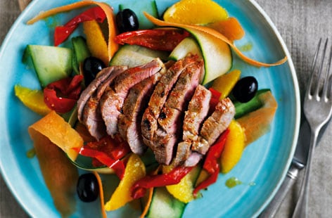 Image of "Sizzling lamb steaks"