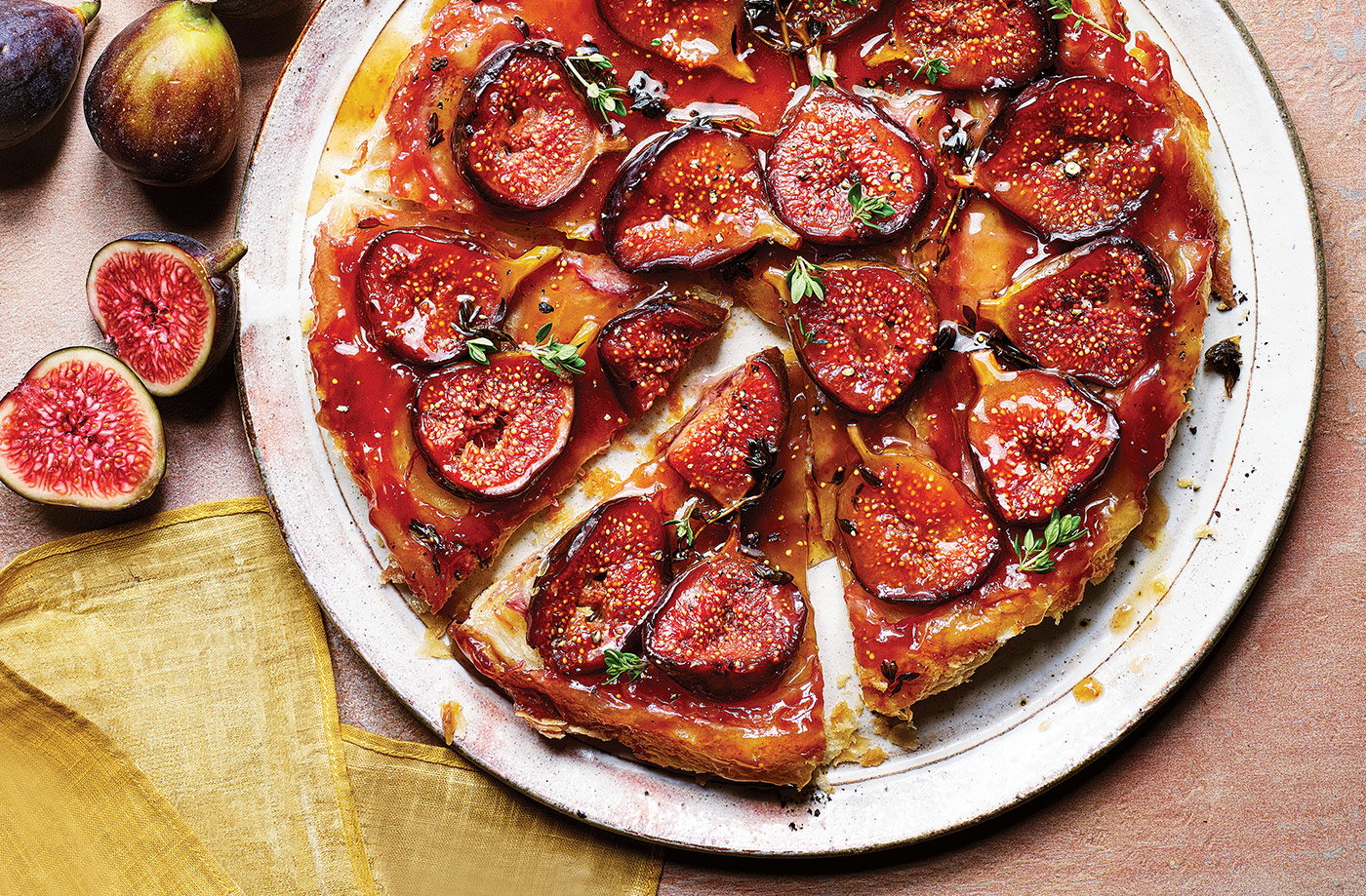 Lunchtime fig tarte Tatin