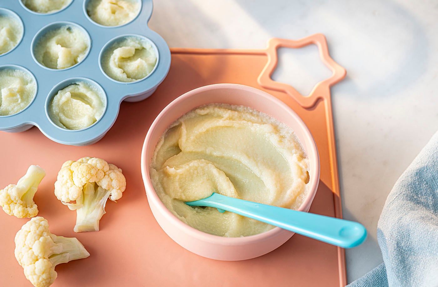 Image of "Cauliflower purée and finger food"