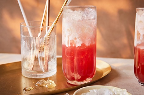 Image of "Raspberry dirty soda"