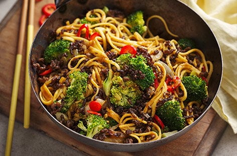 Image of "Crispy beef and broccoli stir-fry"