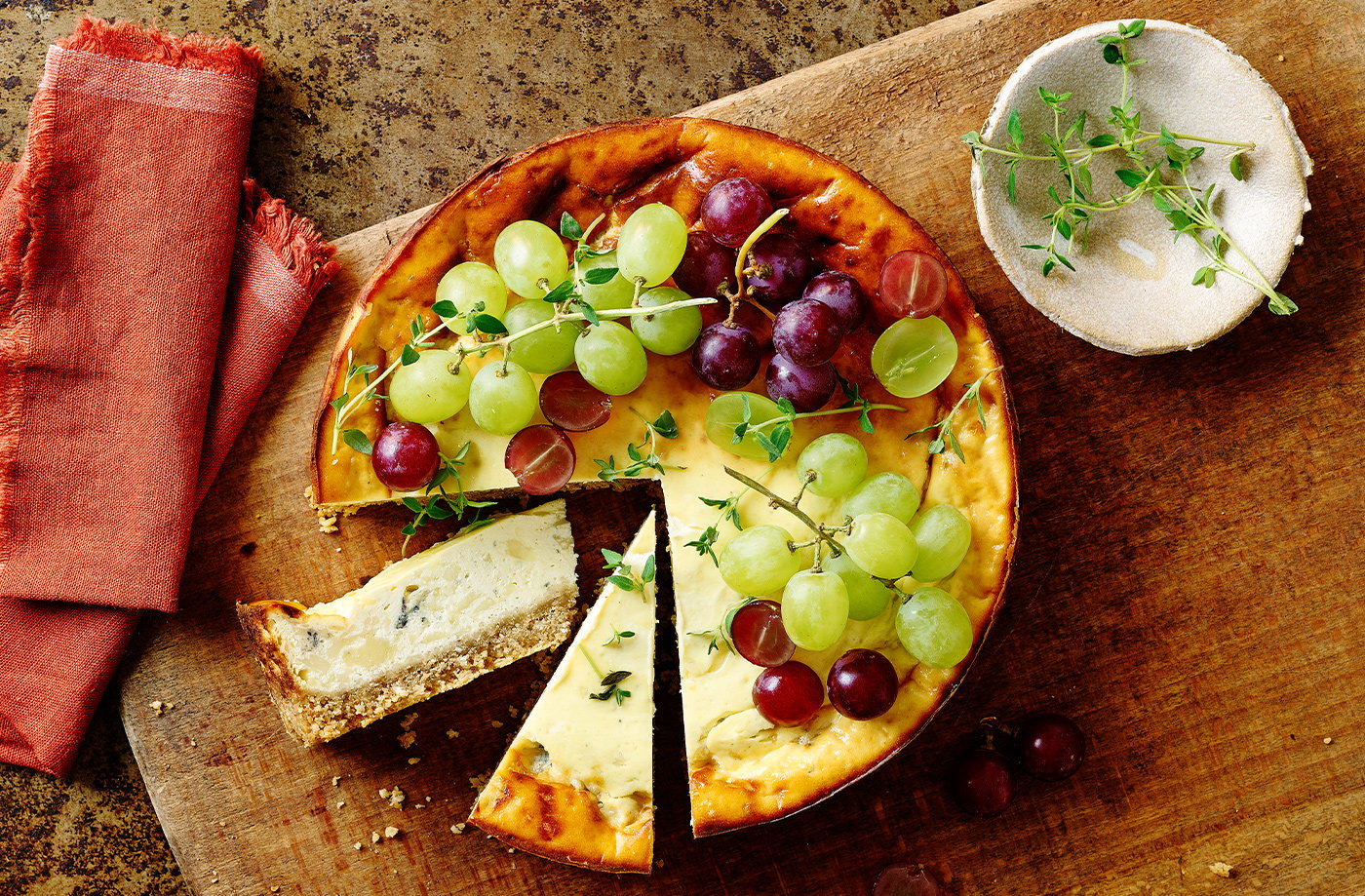 Cheeseboard cheesecake