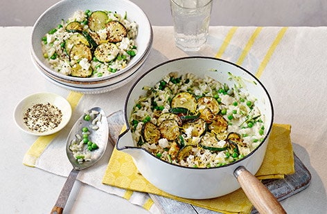 Image of "Baked courgette and feta risotto"