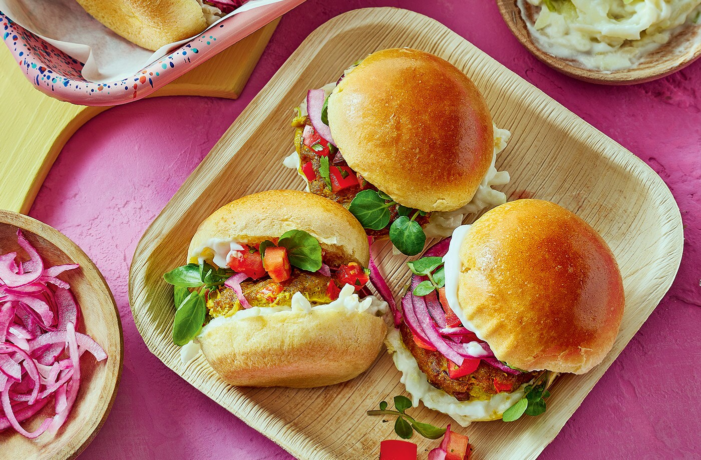 Omar Foster's mini chapli kabab sliders