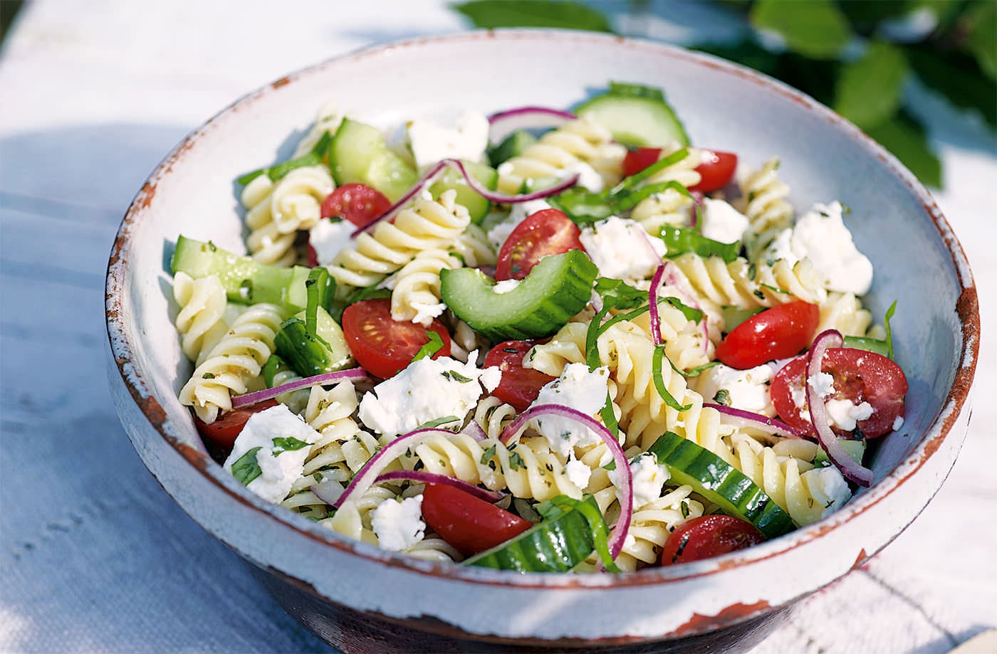 Greek pasta salad