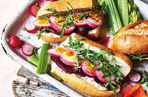 Image of "Pickled egg sandwich"
