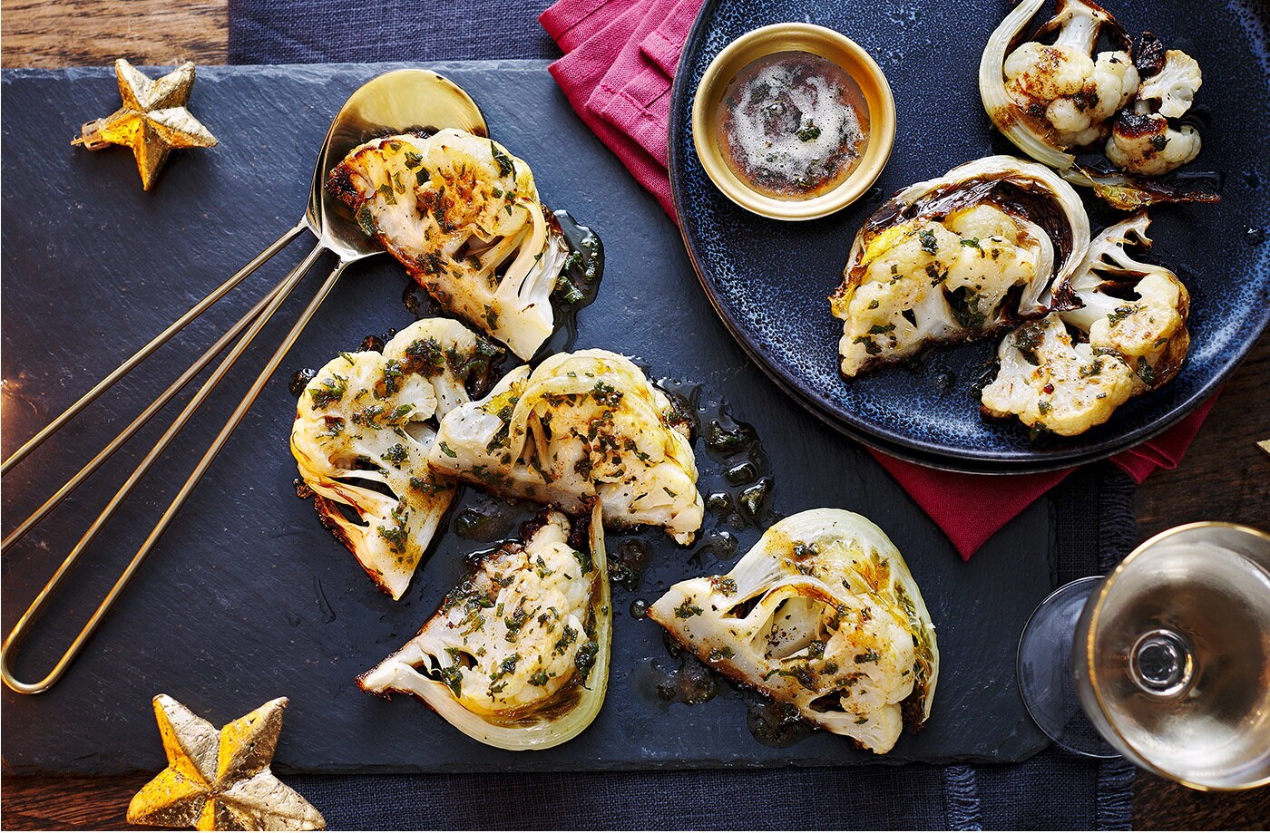 Sage and brown butter-basted cauliflower