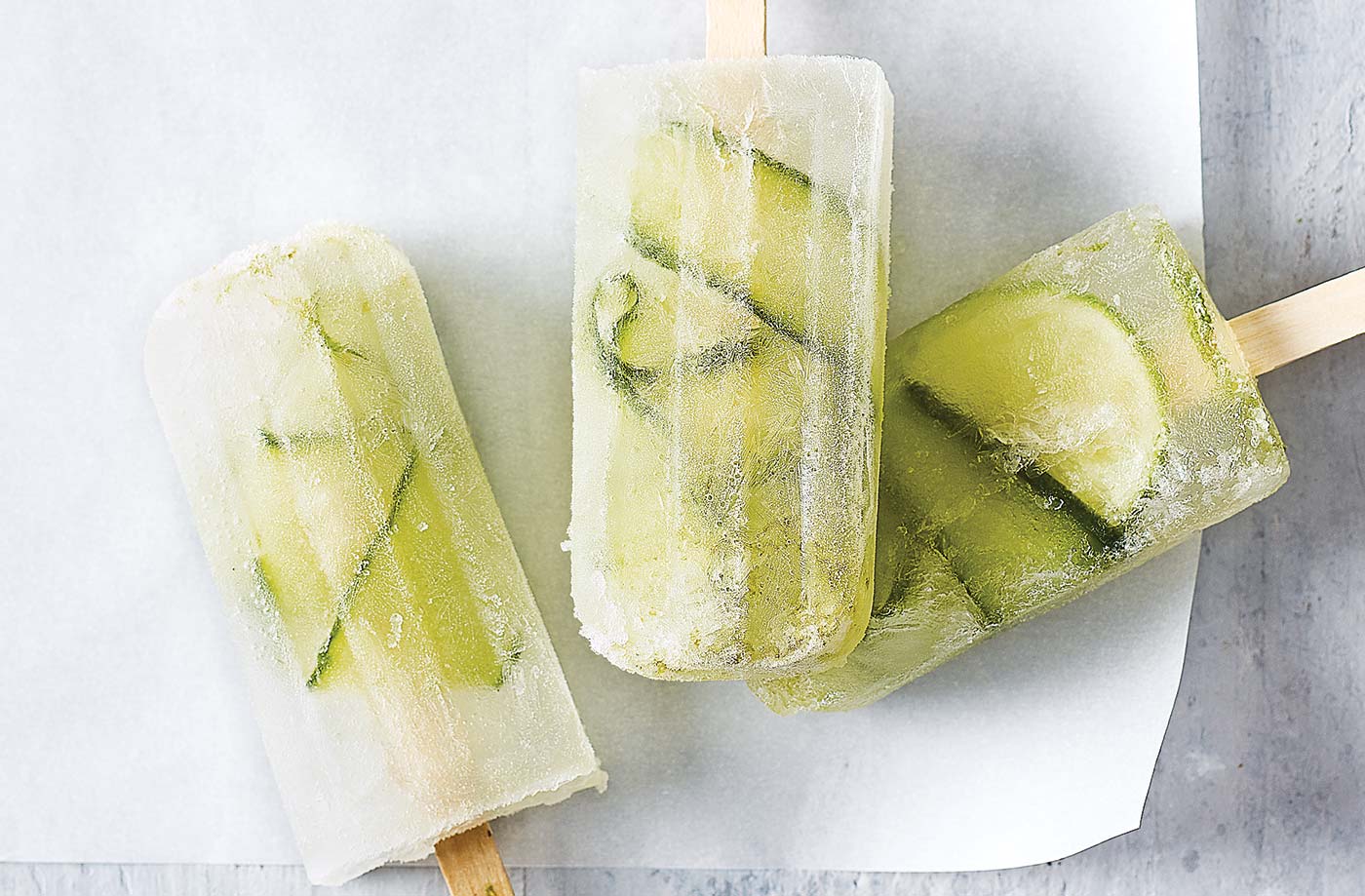 Gin and tonic ice lollies