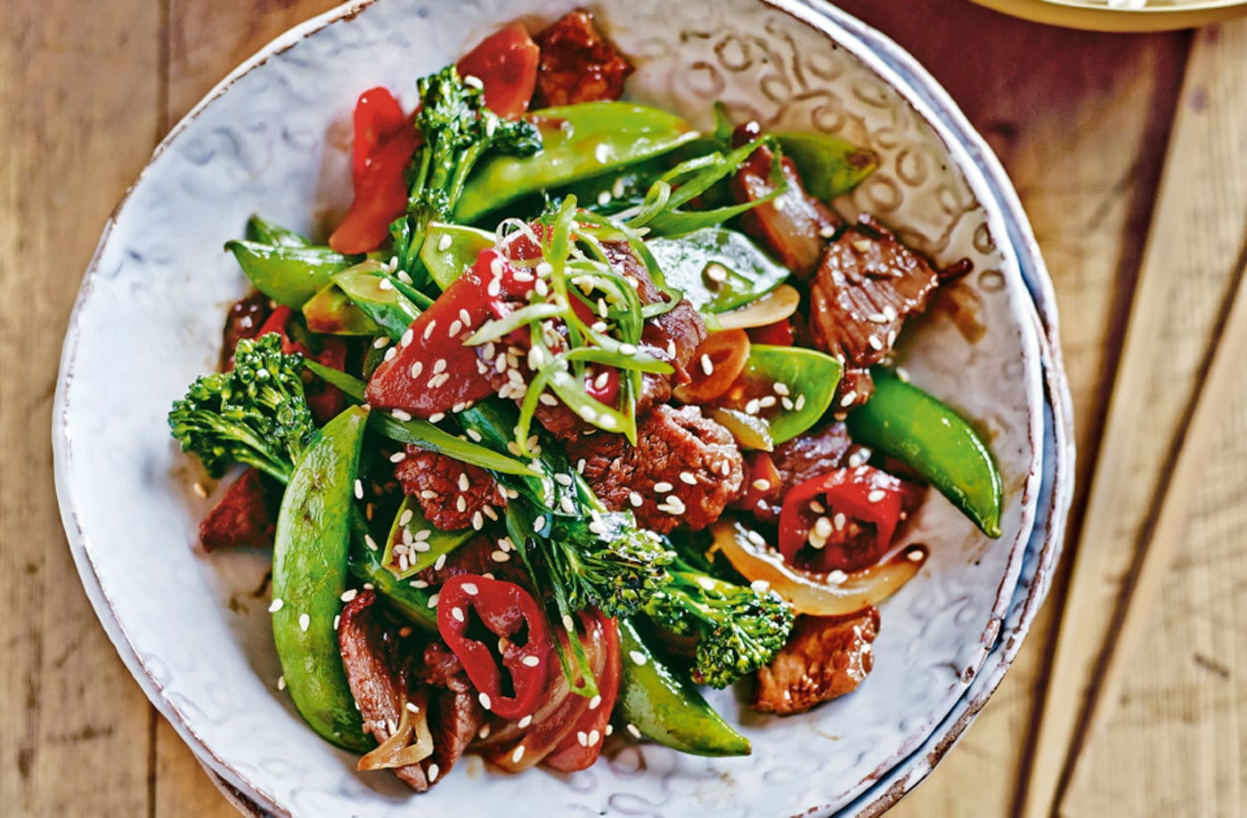 Chinese beef and vegetable stir-fry